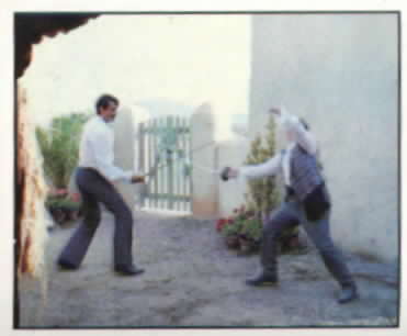 #16 Diego and Sir Edmund have fun fencing.