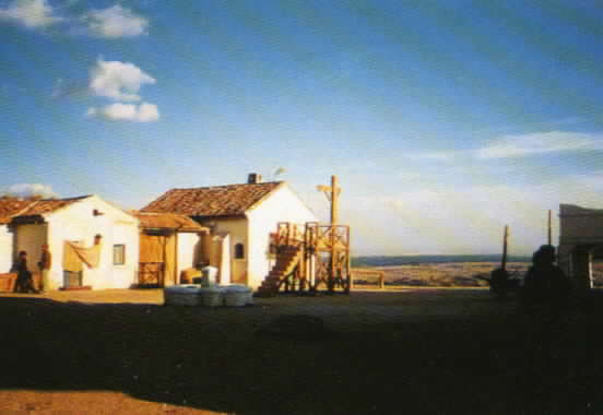 Exterior view of the pueblo set